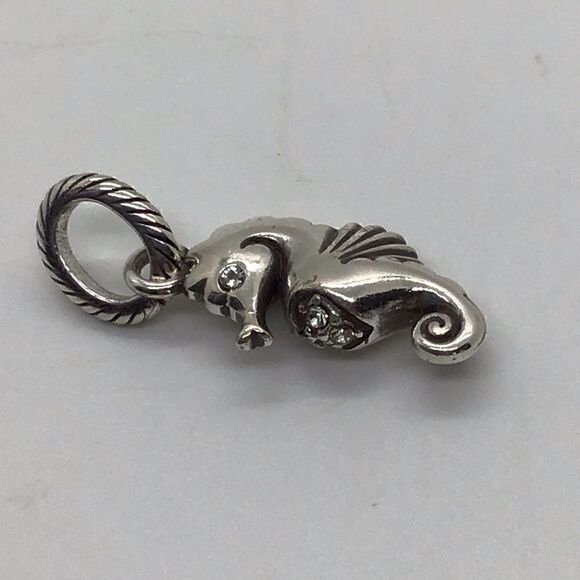 Brighton Sea Horse Charm with Crystal Accents - Picture 2 of 6